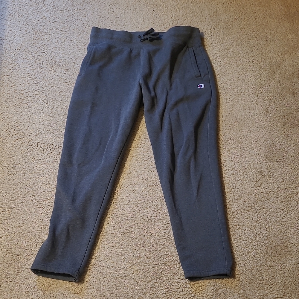 Champion Gray Sweatpants/Joggers, LG
